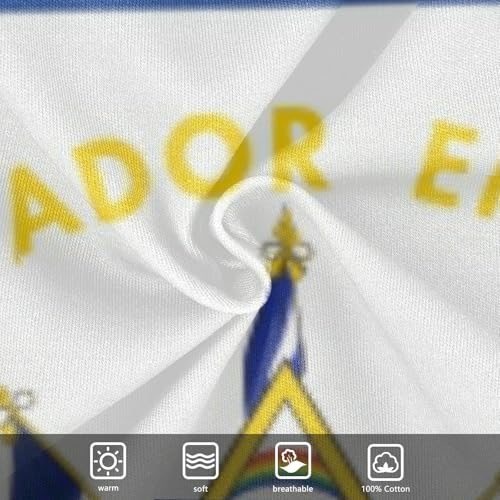 Aflyko Patriot Unisex Baby Bodysuit Flag Of El Salvador Newborn Short Sleeve Baby Clothes4