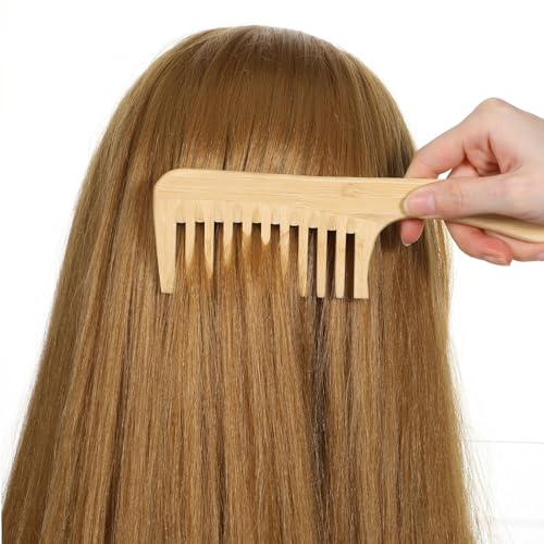 3 peines de madera para cabello y barba naturale miniatura 6