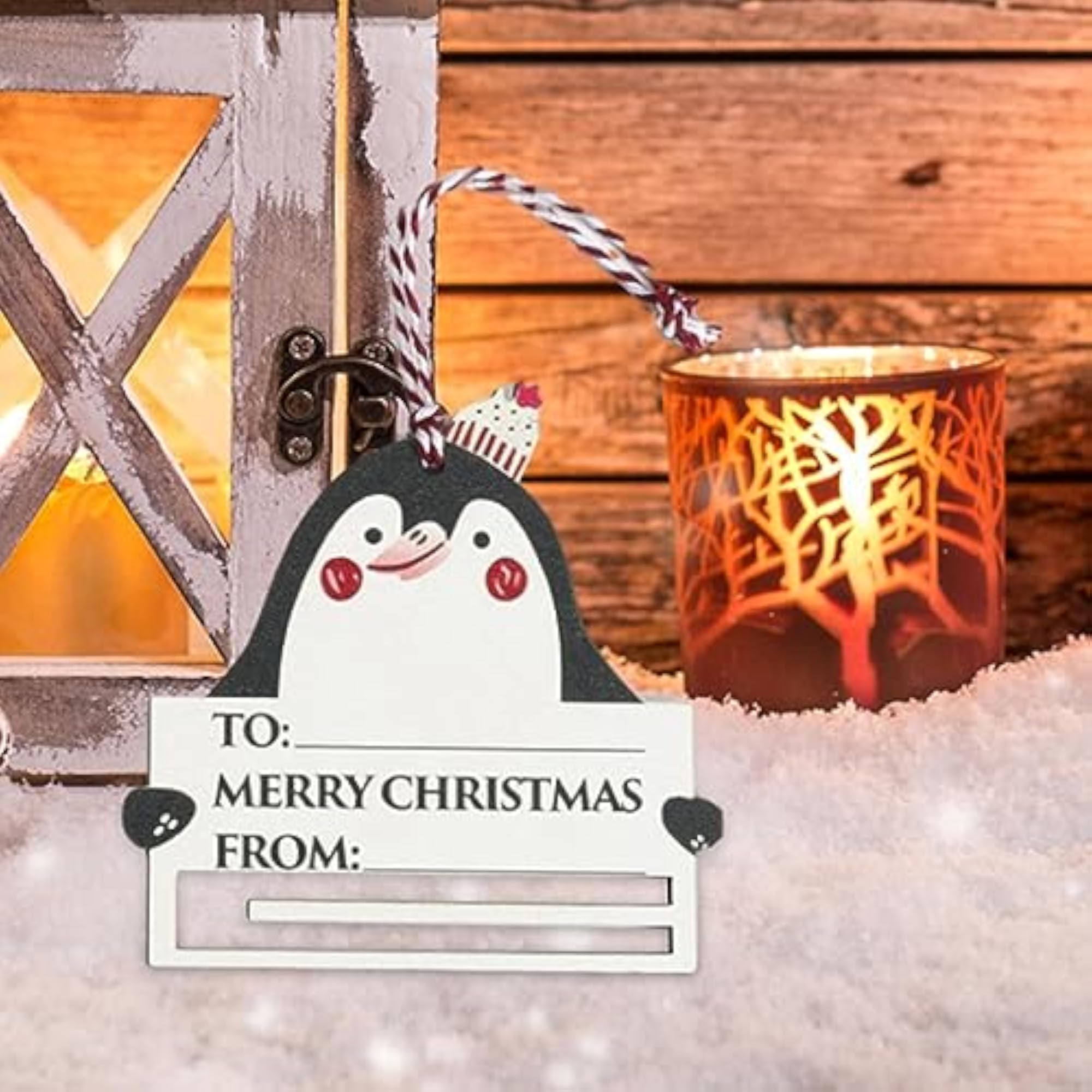 Christmas Money Holder for Cash, Creative Wooden Clip