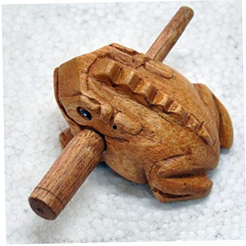 Case&Cover 1pc Rana De Madera Guiro Escofina Tailandia Tallado Mano del Tono...