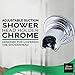 Original StoneStream Suction Showerhead Holder, Adjustable, Relocatable, and Removable Handheld Showerhead Holder, Chrome