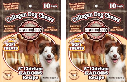 Butcher Shop Collagen Dog Chews 5" Chicken Kabobs Dog Treats