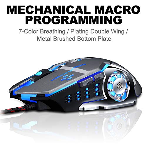 Image of Keyboard Tri Color Led Backlit Professional Gaming Keyboard Gaming Keyboard Mouse Combo 6 Color Backlight Gaming Mouse for Pc Desktop