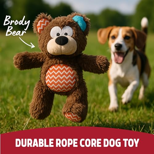Peluche avec corde centrale Rosewood jouet multifonctions interactif - 3