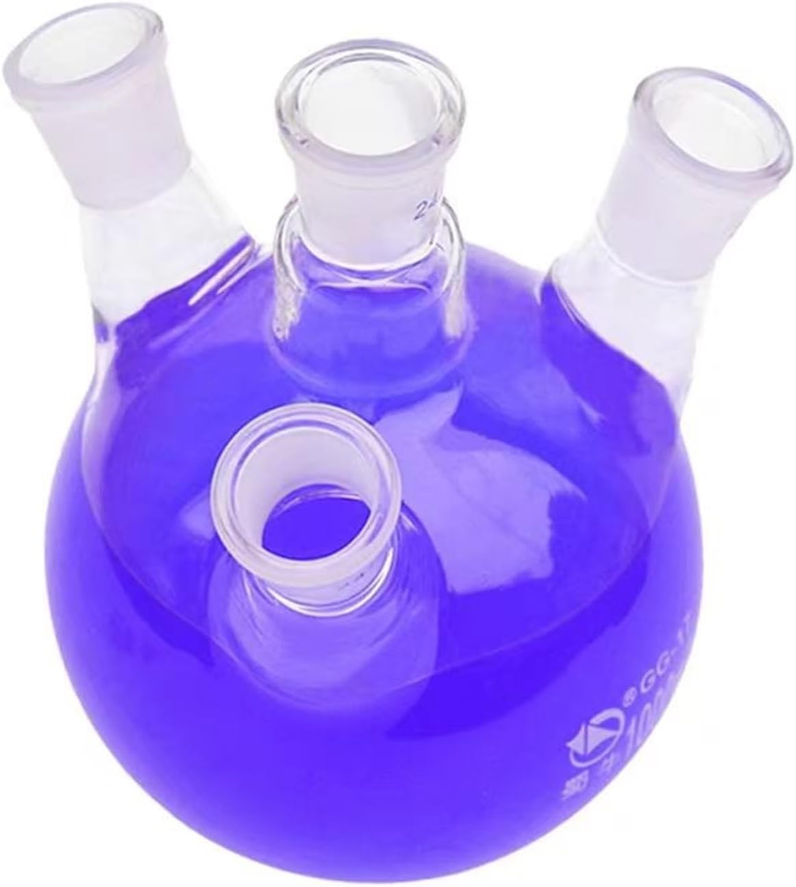 1piece 100ml-2000ml Laboratory High Borosilicate Glass Four-Seater Distillation Flask for(500ml 24x19x3)