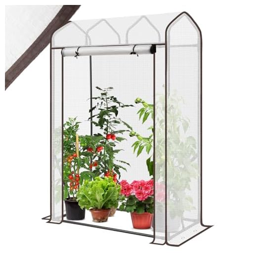 ESTEXO Ersatz Folie für Foliengewächshaus Gewächshaus Tomatengewächshaus Treibhaus Frühbeet Folienzelt 100x50x150 cm 11 Sekey Gewächshaus Klein Tomatengewächshaus 150x100x50 cm, Mini Gewächshaus Folie Tomatenhaus Balkon Garten, Dachschräge Tomaten Foliengewächshaus Stabil Winterfest, Weiß