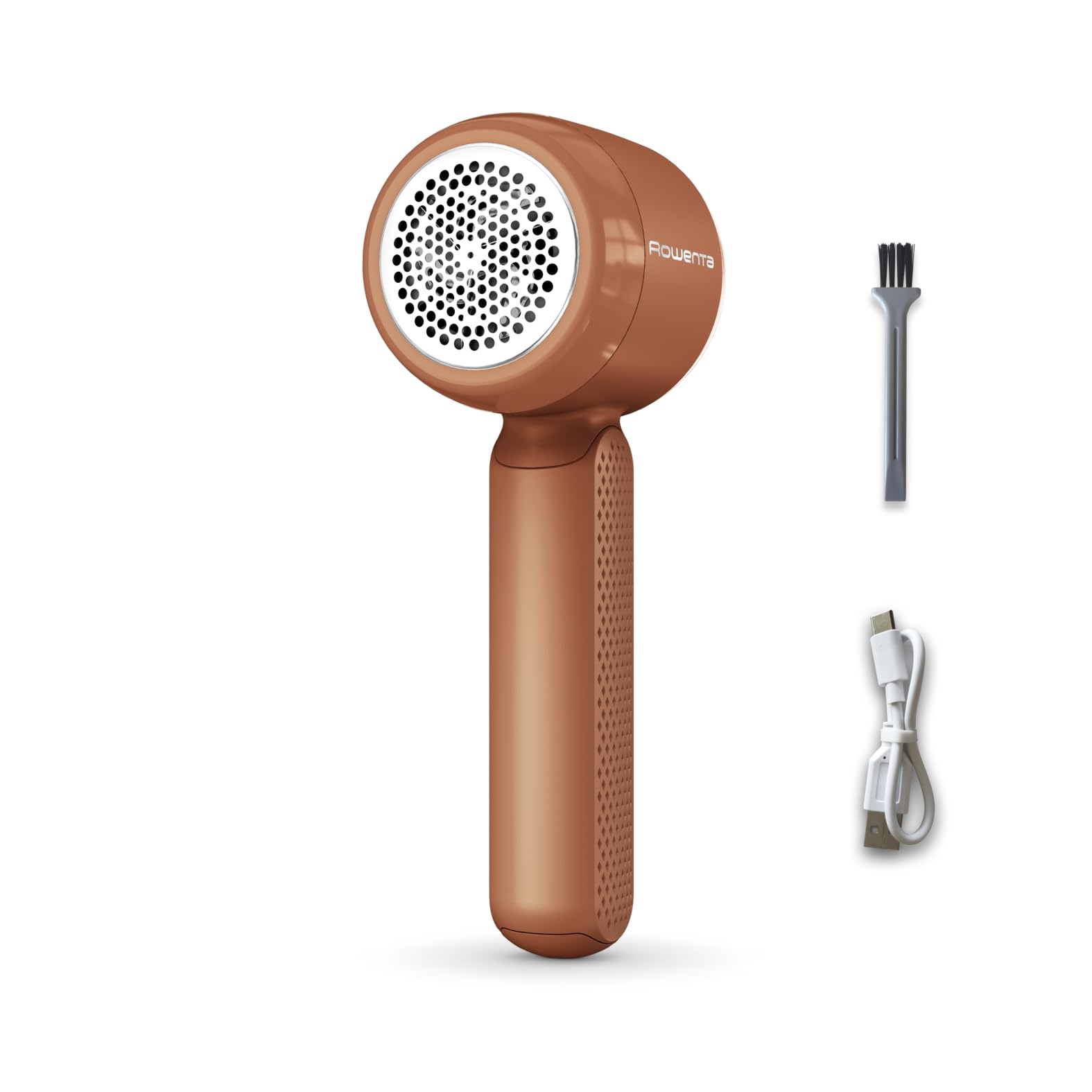 Rowenta Easy Care, Quitapelusas Eléctrico, Recargable, Autonomía 60 min, Rejilla de Acero Inoxidable, Rápido y fácil de Usar, Color Terracota, JA8001E0