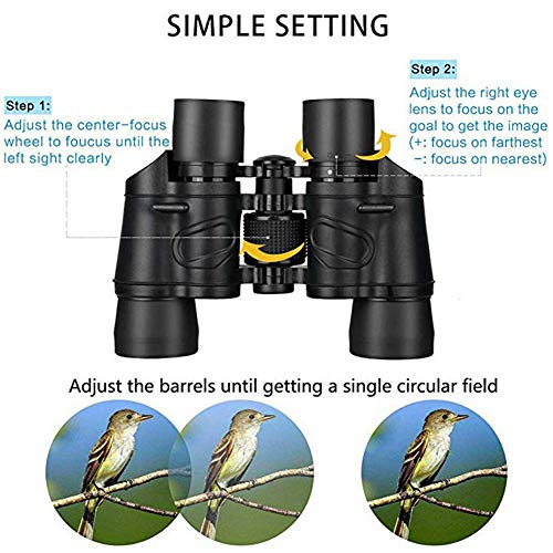 High Clarity Telescope 60X60 Binoculars 10000M High Power For Outdoor Hunting Optical Night Vision Binocular Waterproof Kids #TOP3