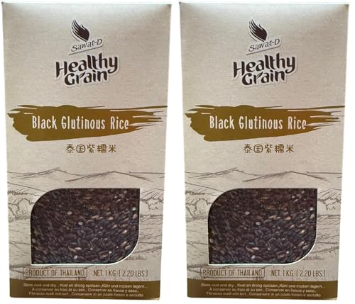 Grace nnvg Arroz Pegajoso Negro 1 Paquete de 2 kg 1000 g