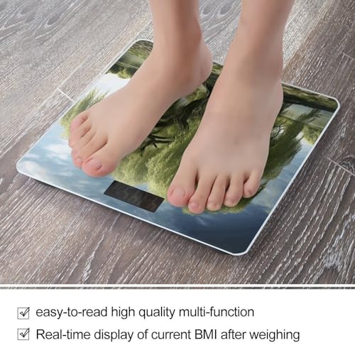 Báscula digital para baño con vidrio templado 400lb miniatura 5