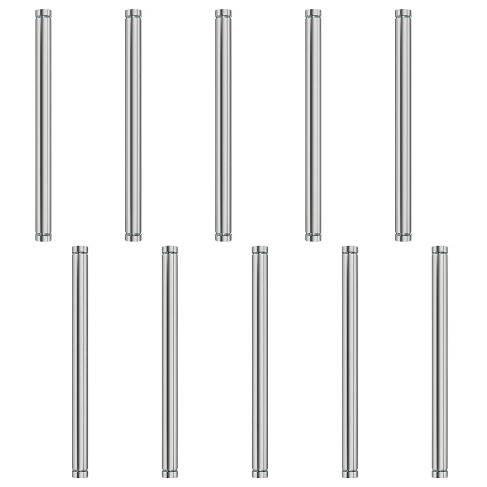 10Pcs Multipurpose Fixing Pin Glass Fasteners Rustproof Decorative Nails for Wall Decoration and Exhibition Enduring Glass Fasteners