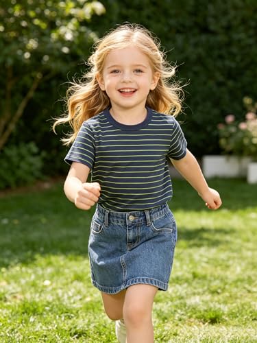 Image of AIWUHE Toddler T Shirts Cotton Summer Tshirts Boys Girls Short Sleeve Tee Tops Casual Graphic Clothes Crew Neck Shirts 2-6Y