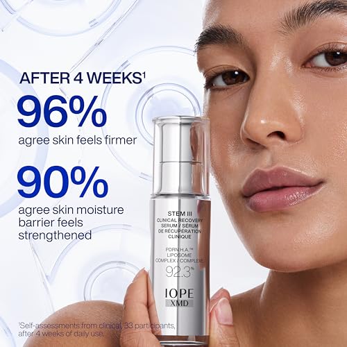 Image of IOPE XMD Stem III Clinical Recovery Serum - Professional PDRN Treatment-Level Results - Visibly Firms, Plumps Volume, and Refines Pores - With Hyaluronic Acid - 1.01 fl. oz.