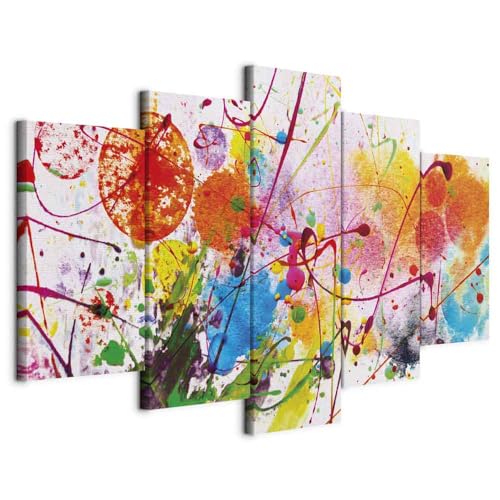 Cuadros B&D XXL - Cuadro en Lienzo Colorido 200x100 cm...