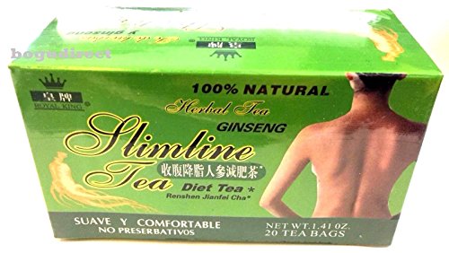 2 Boxes Royal King Slimline Ginseng Diet Tea (Weight Loss) 40 Tea Bags
