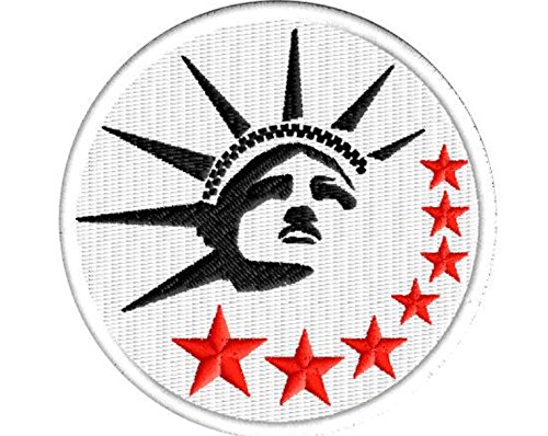 MAREL Patch Statue of Liberty USA Toppa termoadesiva Ricamo cm 8 Replica