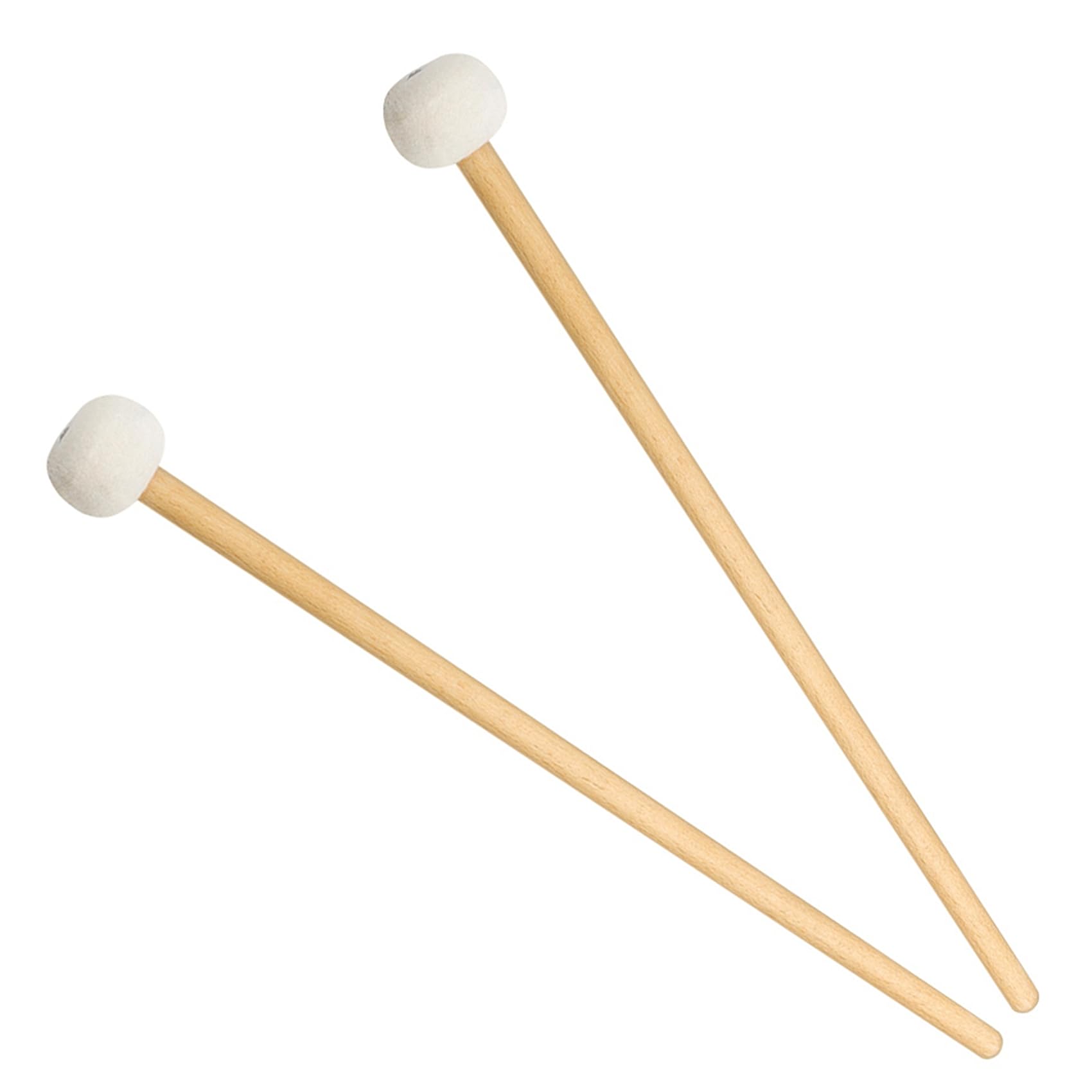 12 pezzi doppia testa piatto gong morbido bacchette bacchette feltro 385 mm