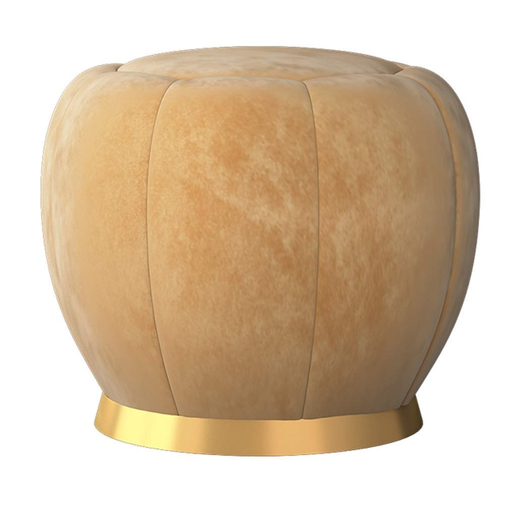 Table basse tabouret haut de gamme avec socle métallique doré