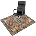 Anidaroel 48"x60" Chair Mat for Hardwood Floor/Tile Floor, Desk Chair Mat for Hard Floors, Under Desk Rug Protector for Rolling Chair, Computer Gaming Chair Mats, Low Pile Carpet Floor Mat