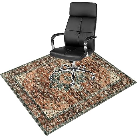 Anidaroel 48"x60" Chair Mat for Hardwood Floor/Tile Floor, Desk Chair Mat for Hard Floors, Under Desk Rug Protector for Rolling Chair, Computer Gaming Chair Mat, Low Pile Carpet Floor Mat Cover