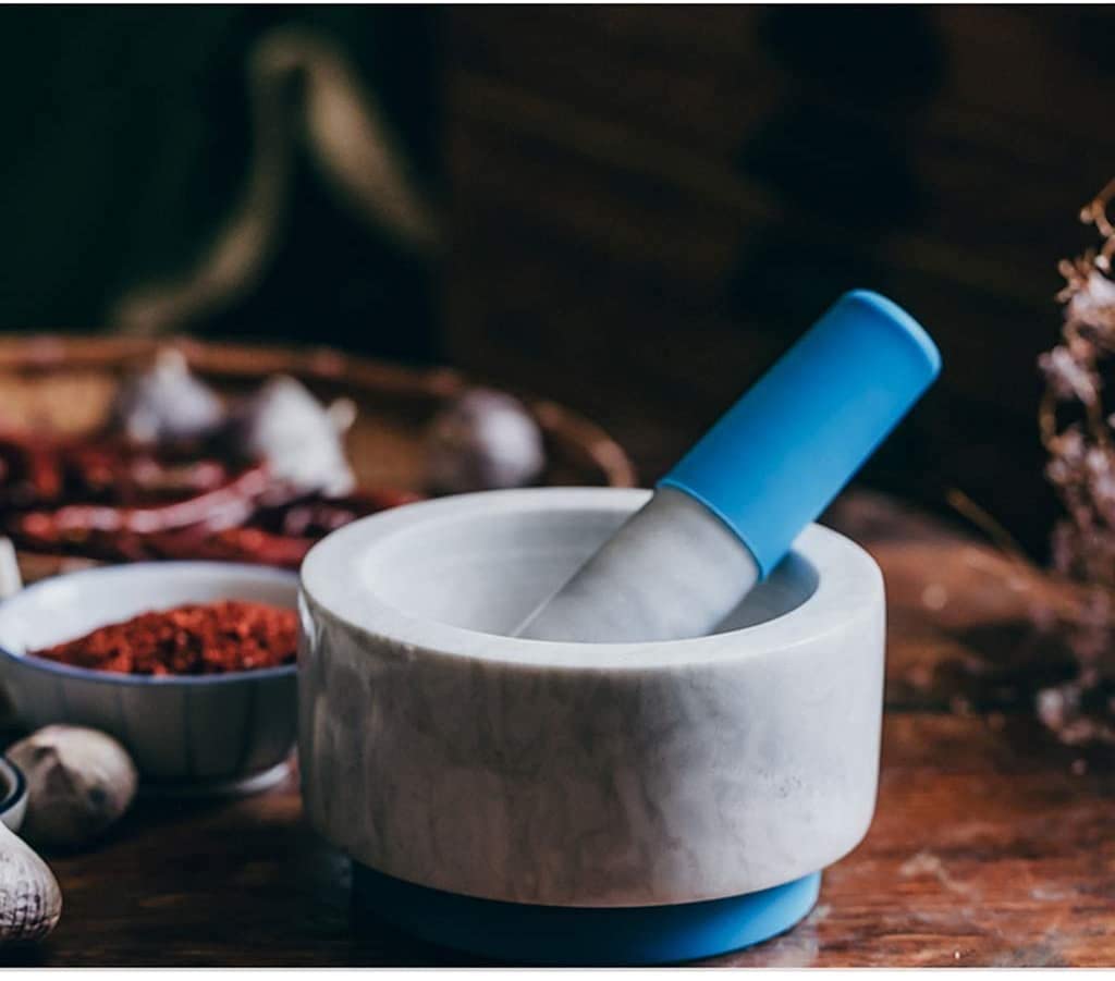 Ensemble mortier et Pilon en marbre Guacamole Grand