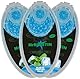 MrBlastin 300 Stück 3 Packungen mit 100 Blue Ice Menthol Zigaretten Kugeln Crushballs, Spenderbox mit Aromatisiertem Pop-Aroma, Zigarettenetuis, Kapseln Filterspitze, Click