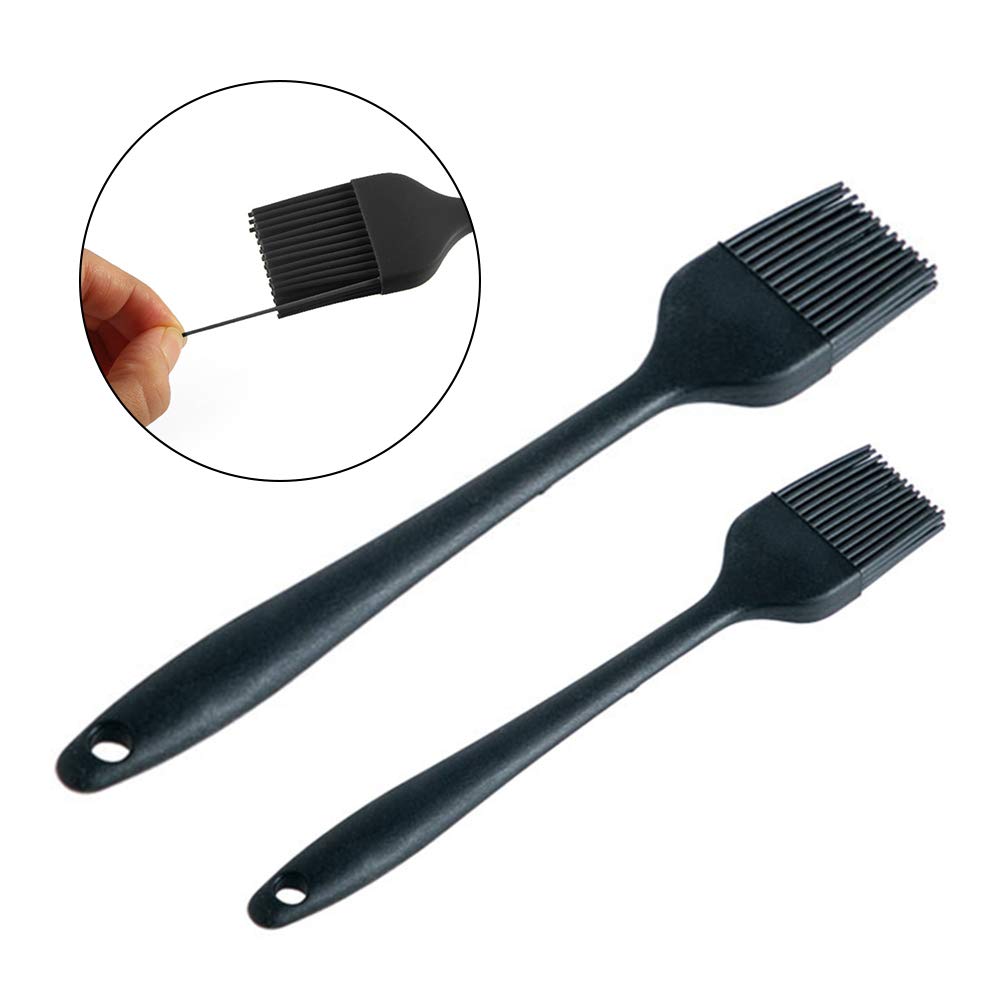 WIFUN 2 Packs Silicone Basting Pastry Brush, Baking Oil Brush Heat Resistant Pastry Brush for Cooking BBQ