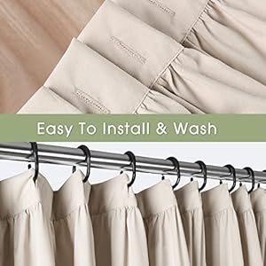 Camel Ruffle Shower Curtain, Vintage Handcrafted Bow Tie Ruched Microfiber Bath Curtain for Master Bathroom with 12 Buttonholes, 72" W x 72" H (LQ-10) Camel Ruffle Shower Curtain Vintage Handcrafted Bow Tie Ruched Microfiber Bath Curtain for Master Bathroom with 12 Buttonholes 72 W x 72 H LQ 10