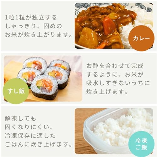 山善(YAMAZEN) 炊飯器 5.5合 5.5NEJP-102DM(B) の商品画像 6
