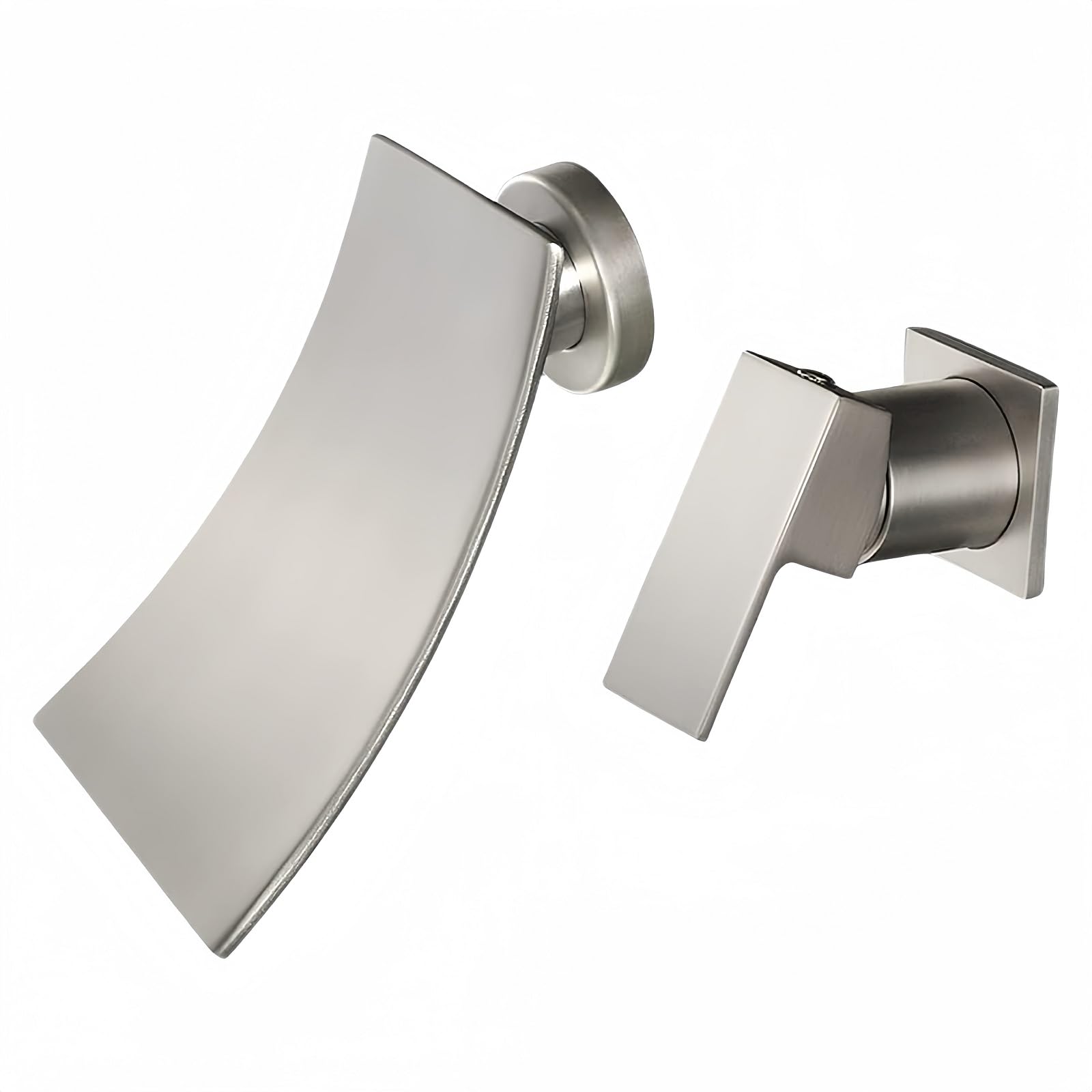 Mitigeur mural cascade double commande robinet encastré design moderne de luxe