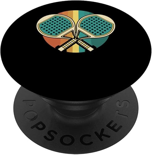 Miniatura 6 de Pelota de tenis de pádel retro, raqueta vintage PopSockets MagSafe PopGrip para iPhone