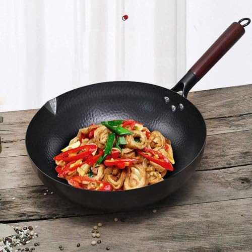 Wok de Hierro Fundido 32cm con Tapa de Vidrio miniatura 2