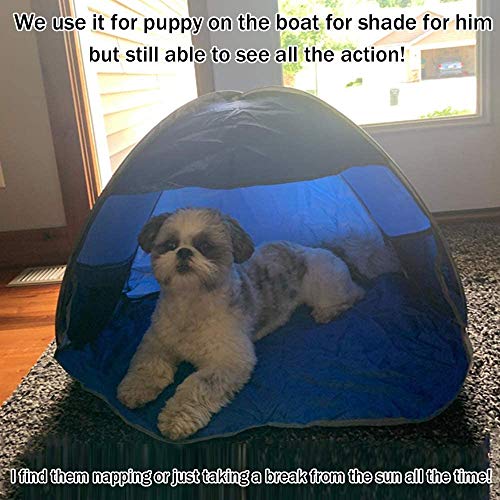 Beach Sun Shelters,Instant Sun Shade Canopy Head PopUp Canopy Automatic Shade Tent for Camping Hiking Picnic Portable Sun Shelter Windproof Waterproof with Mobile Phone Stand image 7