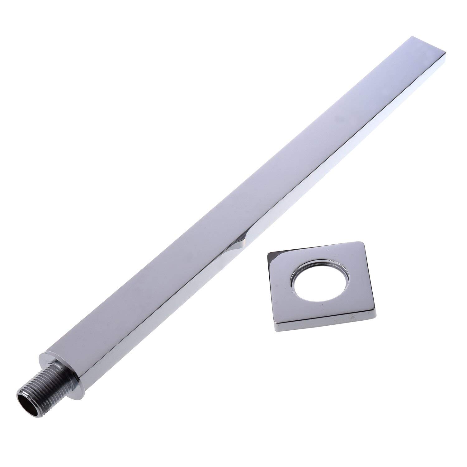 Przydatne deszczownica 38 cm montaż ścienny mosiężne ramię prysznicowe, chrom