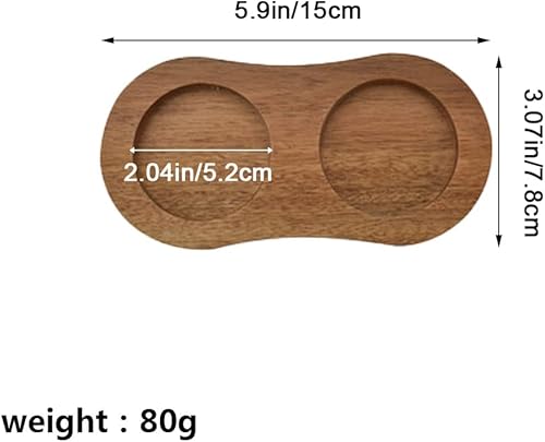 Miniatura 2 de Bandeja de molino de sal y pimienta, bandeja de madera para botellas de aceite y vinagre, bandeja para cocina para colocar molinillo de pimienta