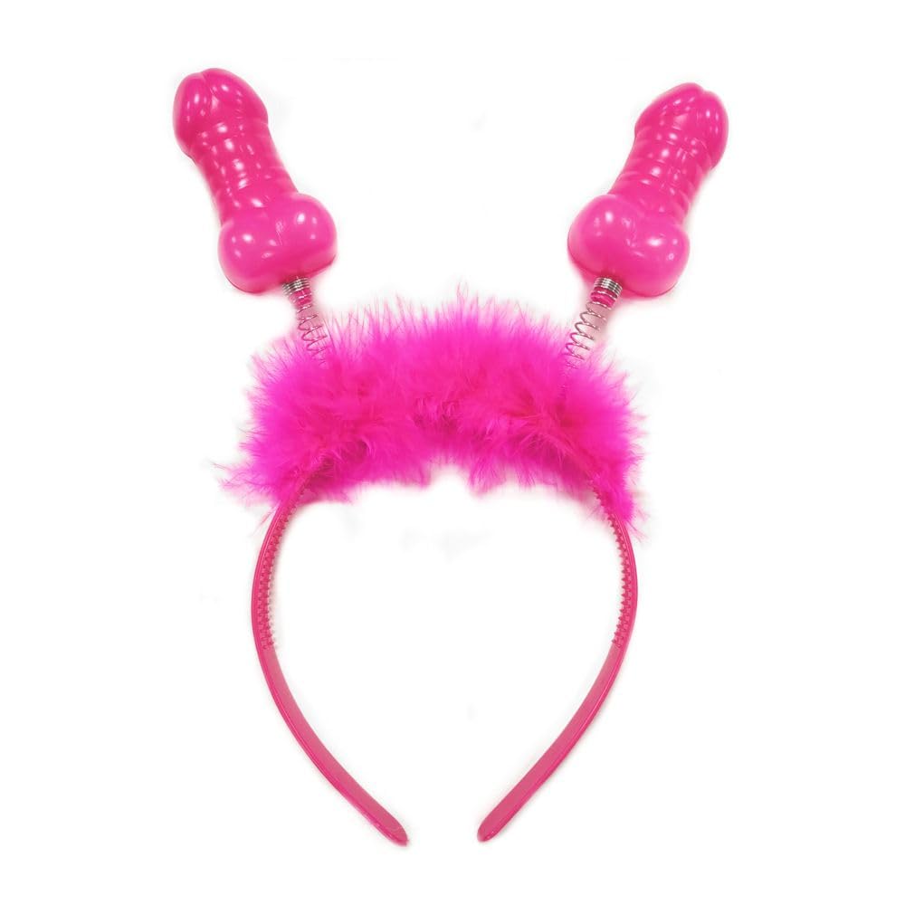 Cerchietto rosa con antenne piselli per la sposa alla festa hot di addio al nubilato gadget per adulti 18+