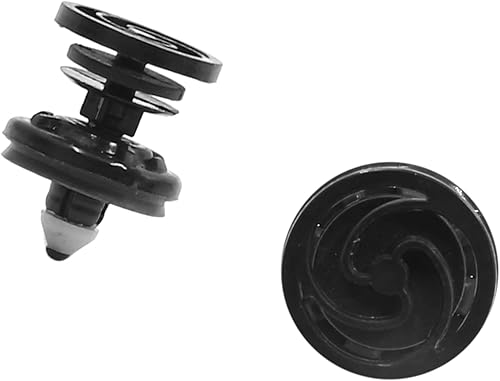 Motoforti Clips de remaches de 0.315 in, sujetador de guardabarros, para Audi A6 2012-2013, plástico, 7L6868243, negro, 10 unidades