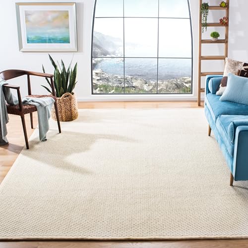Tapete decorativo 8x10 IVA color marfil Sisal y Lana