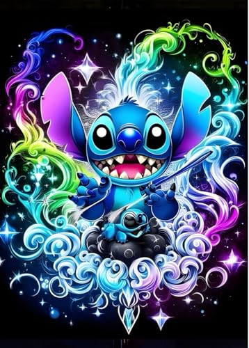 CLYCTIP Diamond Painting Erwachsene DIY Stitch Diamond Painting Set Diamond Painting Pictures Arts Craft Cartoon Mosaic Making