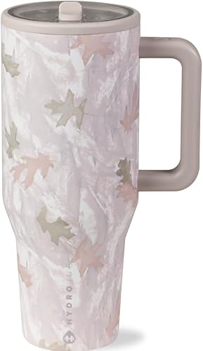 Miniatura 31 de HydroJug Traveler - Botella de agua 40 oz con asa y pajilla abatible, apto para soporte para vasos, resistente a fugas, reutilizable, aislado, acero