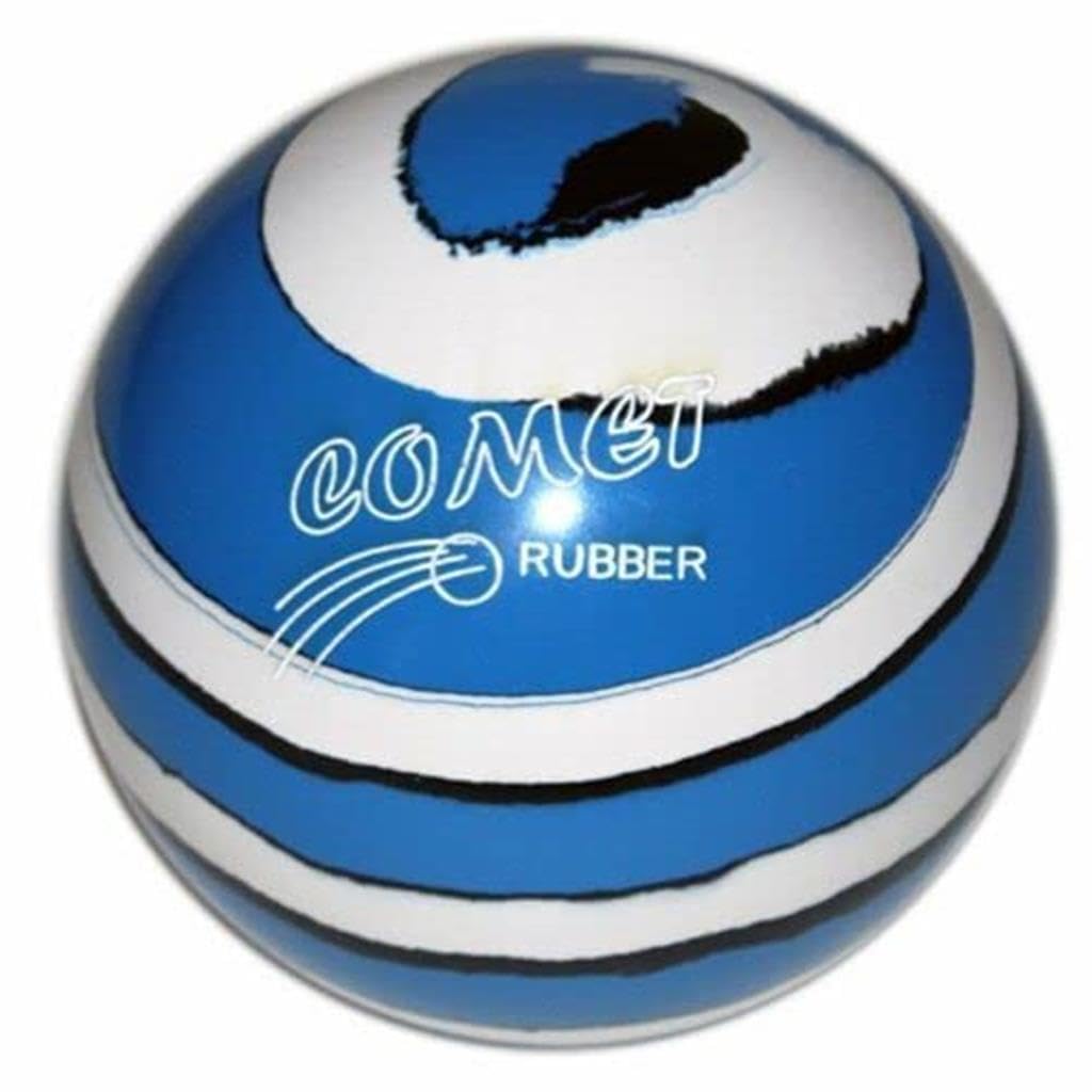Bowlerstore Products EPCO Candlepin Bowling Ball- Comet Rubber - Royal with White & Black (4 1/2 inch- 2lbs. 6oz.) 1 Ball
