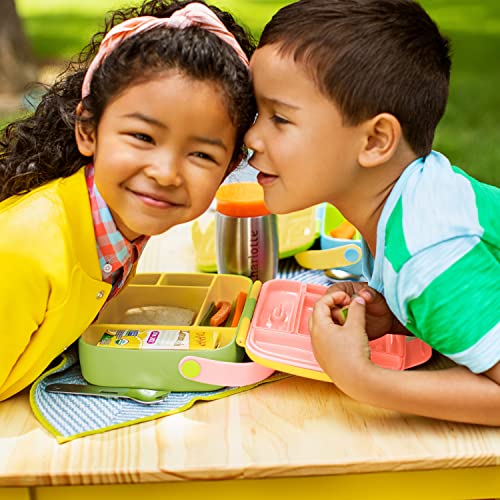 Munchkin® Lunch™ Bento Box For Kids, Includes Utensils, Yellow #TOP3