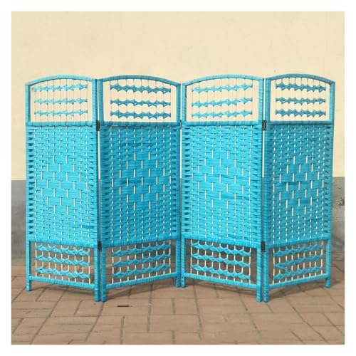 ショートルームディバイダー、4パネルシェーディング通気性プライバシースクリーン、折りたたみ式パーティションウォール、オフィススクールオフィス寮用(Color 3,120x40cm-4 panels)