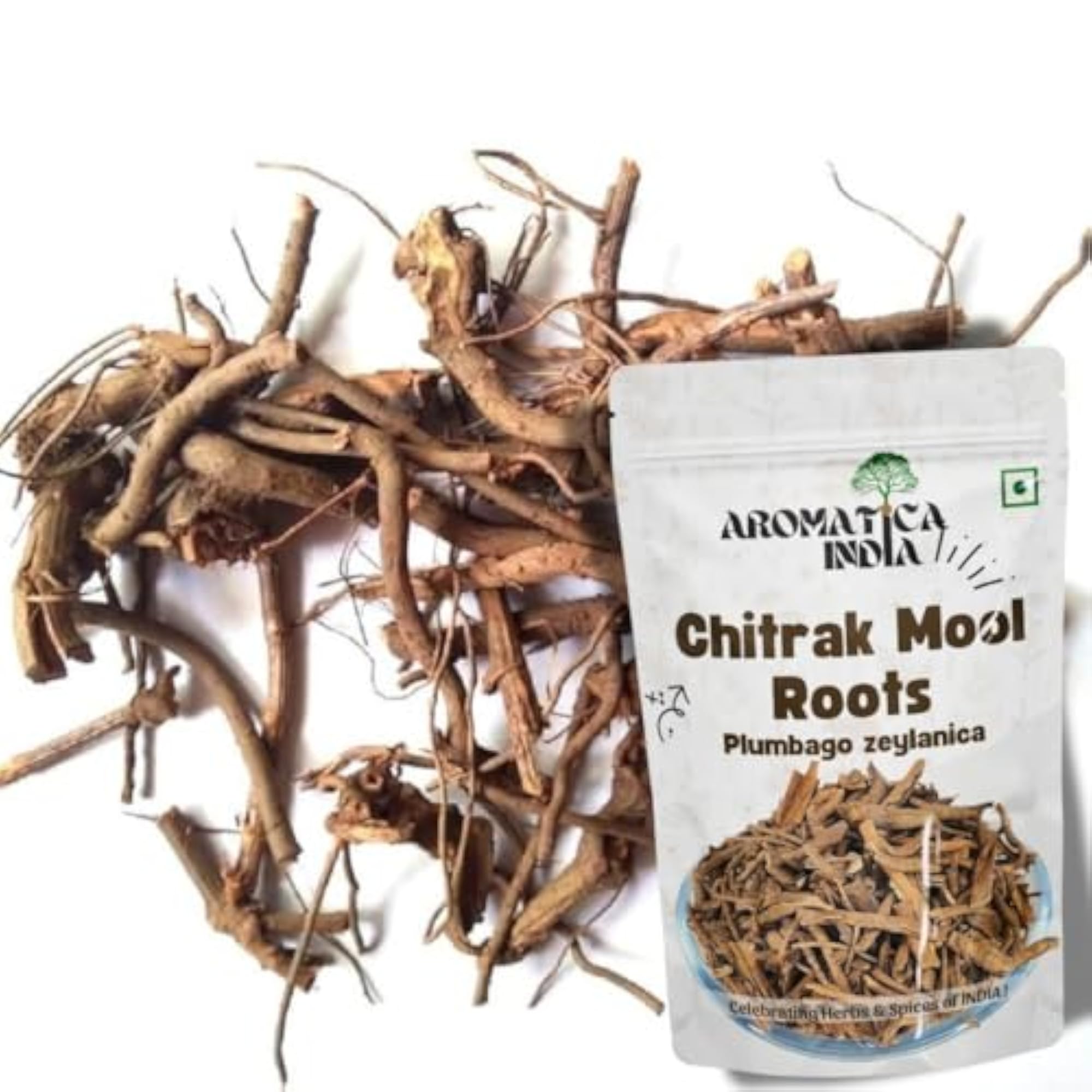 100% Pure Chitrak Mool Ayurvedic Herb for Digestive Health