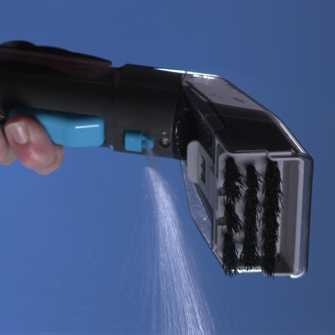 Livington SpotBlast – Pulitore macchie per tappeti, divano, tappezzeria e auto – Detergente per tappezzeria con spazzola 3 in 1 – Detergente per tappeti