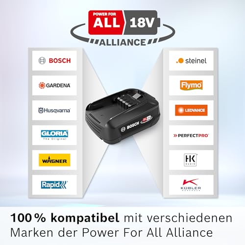 Bosch Wechsel-Akku BHZUB1830, 3.0 Ah, 18V, Power for All Alliance, geeignet für alle kabellosen Unlimited Staubsauger, Lange Laufzeit, für alltägliche Reinigungen, schwarz