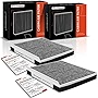 A-Premium 2-PC Cabin Air Filter with Activated Carbon Compatible with Hyundai Equus, Genesis, Santa Fe & Kia Stinger, Telluride & Genesis G70, G80, 2009-2023, Replace# 971333M000