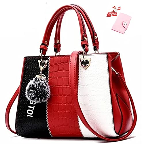 La mejor selección de Bolsas para Dama en Monterrey los 5 más buscados. 44 Bolso Crossbody para Mujeres, Bolsas Totes de Gran Capacidad, Mano y al Hombro 3 en 1 Moda, Cuero PU Hombro, Vino Rojo