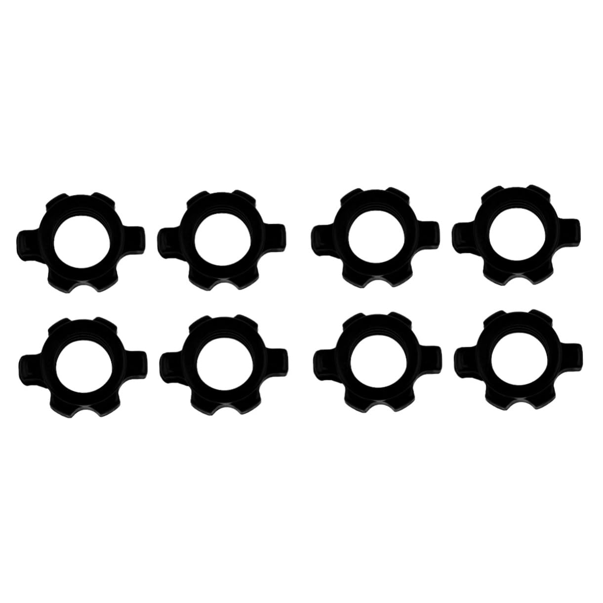 VANZACK 8pcs Dumbbell Rod Nuts Heavy-Duty Fitness Equipment Accessories Wear-Resistant Lightweight Barbell Fixing Screws Compatible Dumbbell Bars