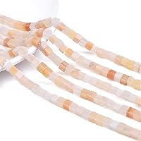 Vista 6 de Cuentas espaciadoras de cubo de aventurina rosa natural, cuentas de piedra cuadradas sueltas de 0.157 in para hacer joyas, 15.0 in/hebra